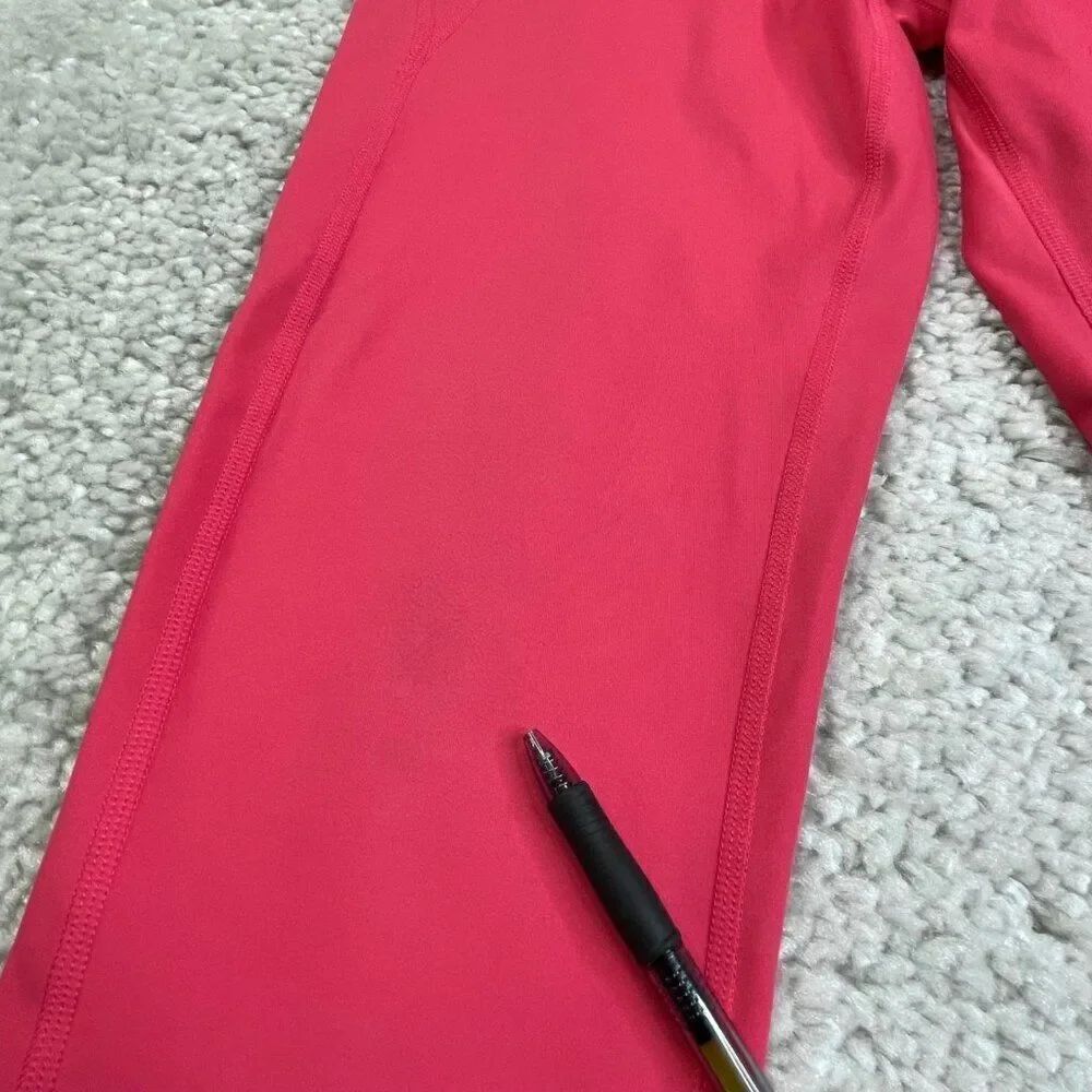 Girlfriend Collective Compressive High Rise Legging Geranium Pink - Picture 6 of 12